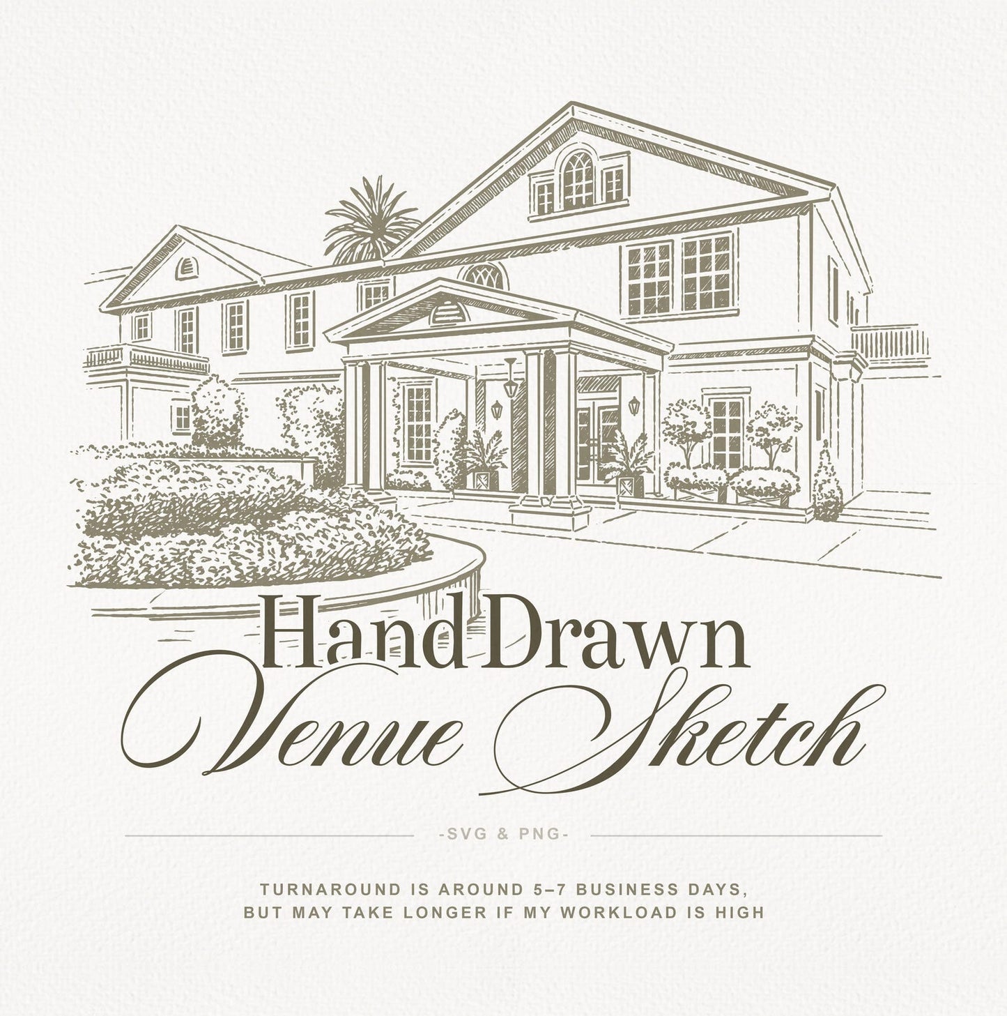 Custom Wedding Venue Illustration