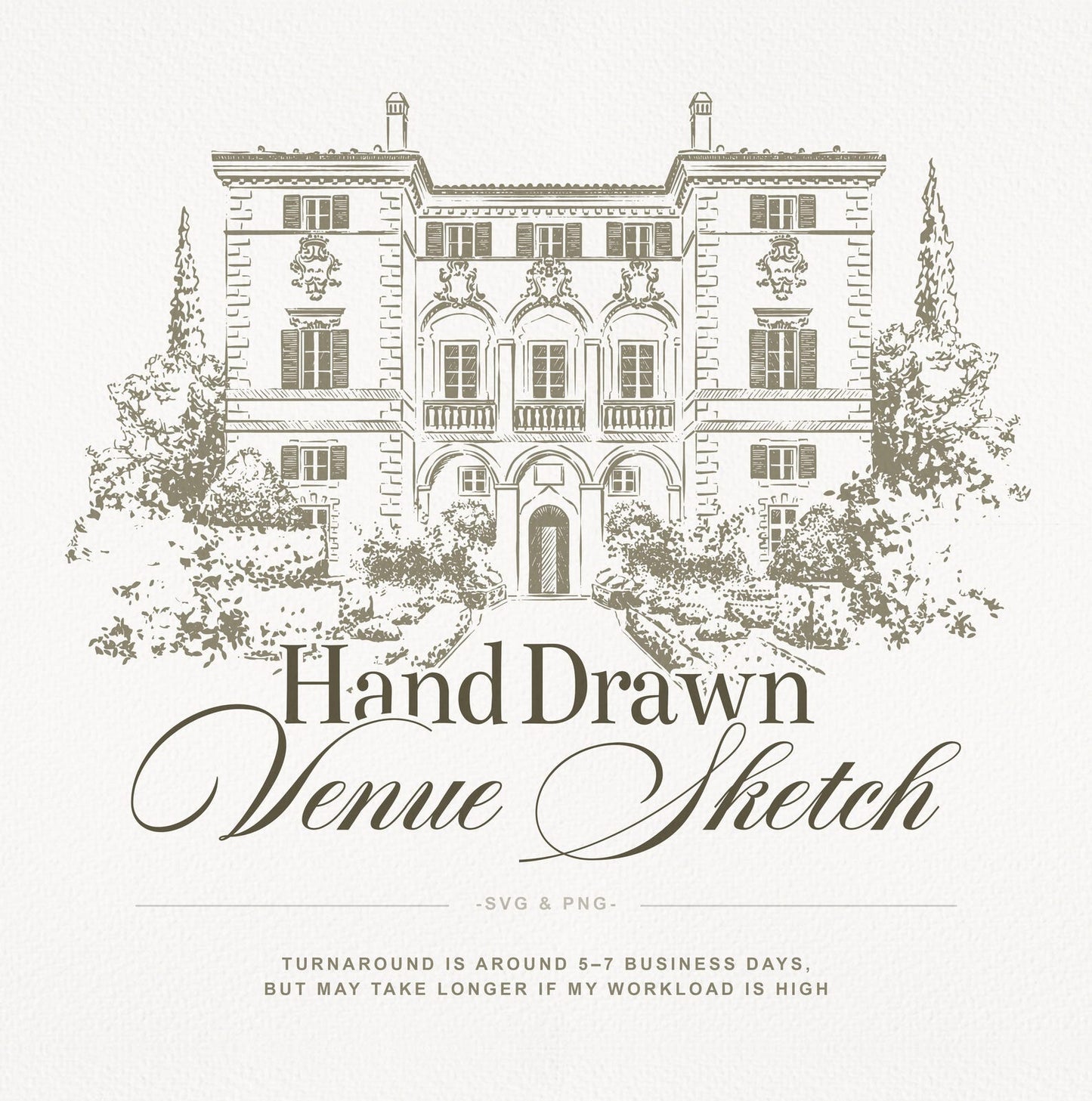 Custom Wedding Venue Illustration