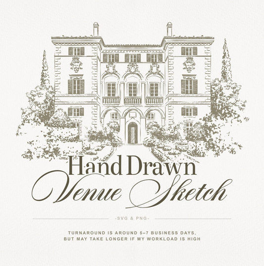 Custom Wedding Venue Illustration